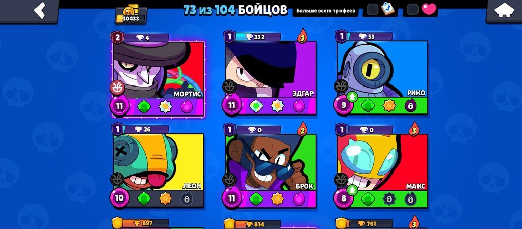 Игровой аккаунт Brawl Stars Характеристики: - Трофеи: 30 433 -: фото 2