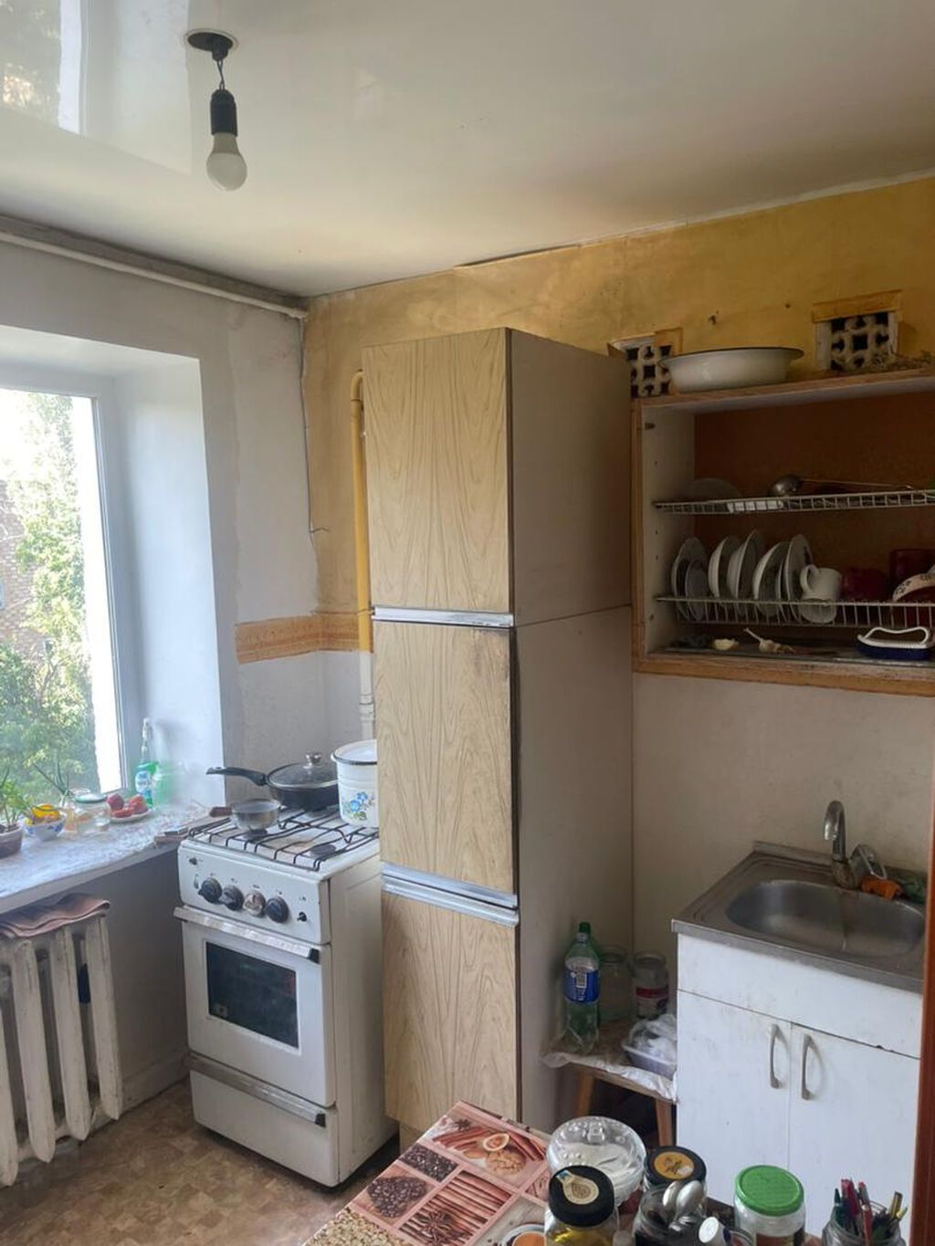1 комната, 29 м², Хрущевка, Ата-Тюрк парк Хрущевка, 4 этаж, Старый ремонт: фото 2