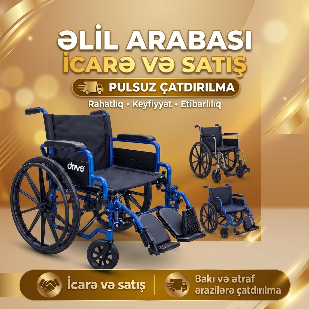 Əlil arabası – icarə və satış Drive markalı universal manual əlil