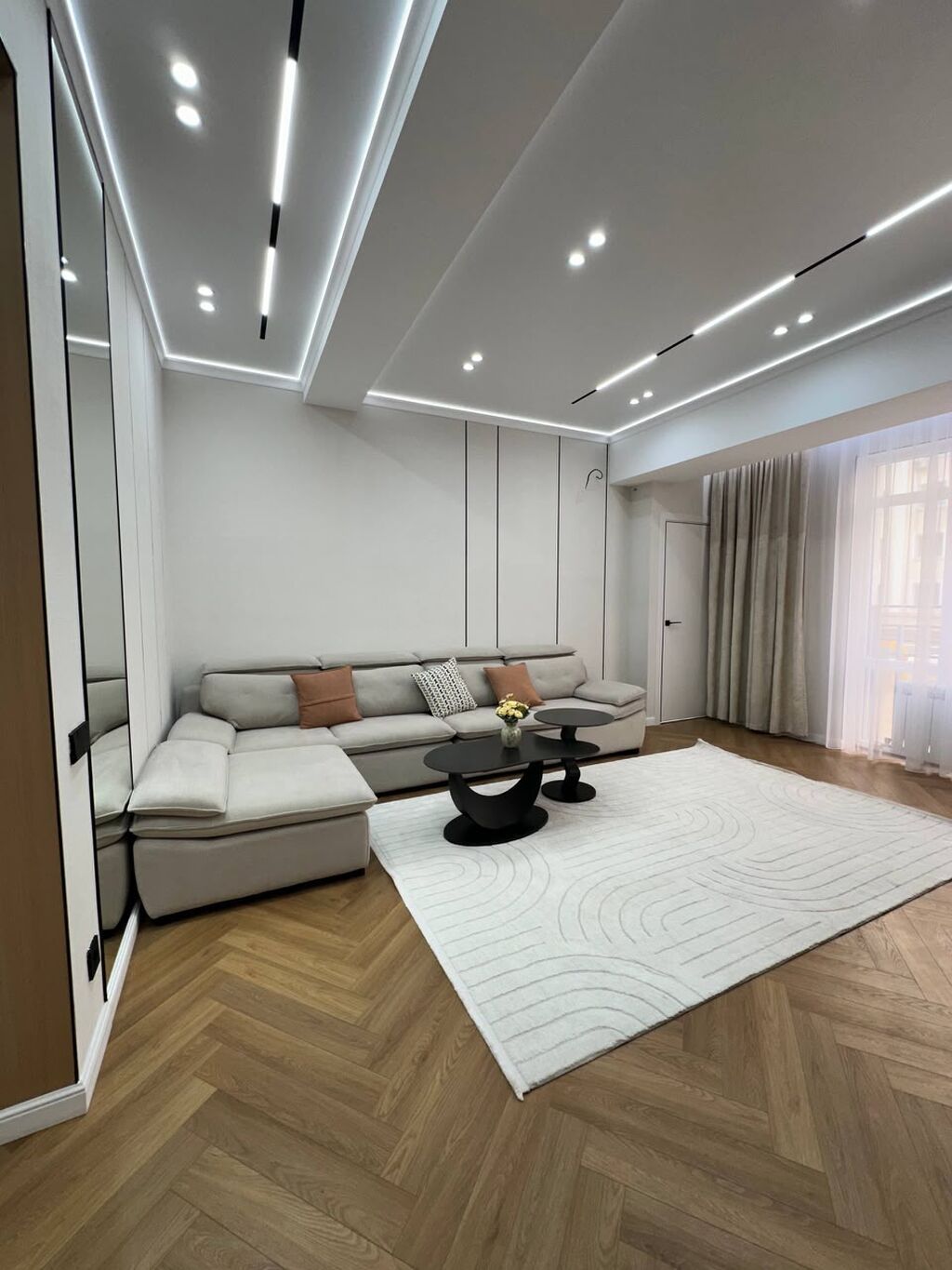3 комнаты, 105 м², Асанбай мкр Элитка, 2 этаж, Дизайнерский ремонт: фото 2