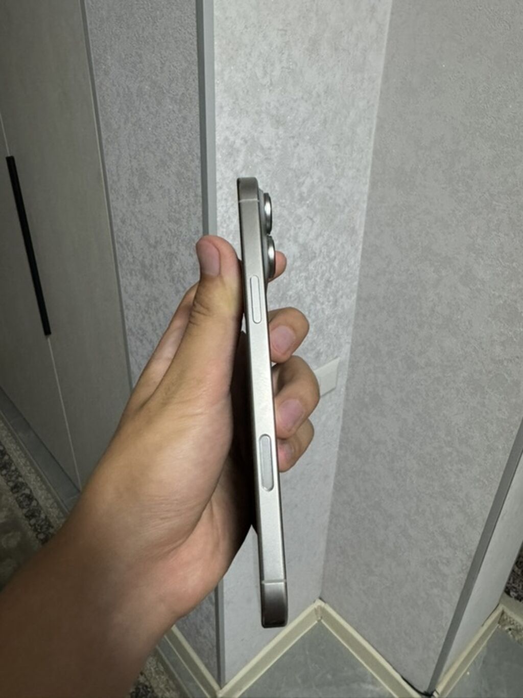 IPhone 16 Pro Max, Б/у, 256 ГБ, Natural Titanium, Защитное стекло, 97 %: фото 6