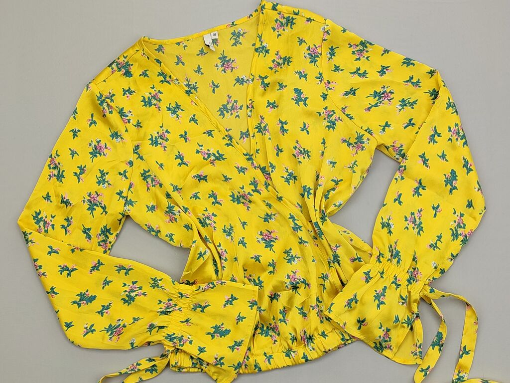 Koszule i bluzki: Bluzka S (EU 36), stan - Idealny, wzór - Kwiatowy, kolor - Żółty — 1