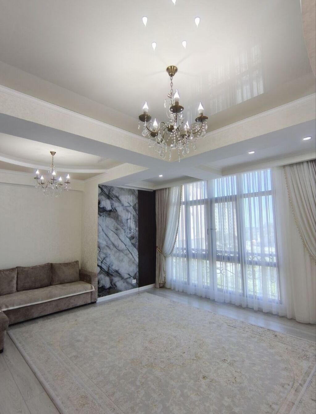 3 комнаты, 110 м², Аламедин-1 мкр Элитка, 4 этаж, Дизайнерский ремонт: фото 2