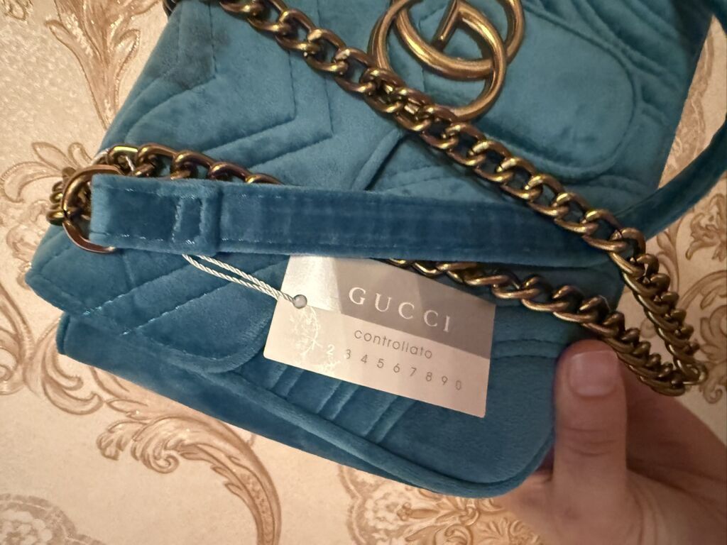 Классическая сумка, Gucci, Италия, Материал: Бархат, Застежка на магните, Женские, Новый: фото 4