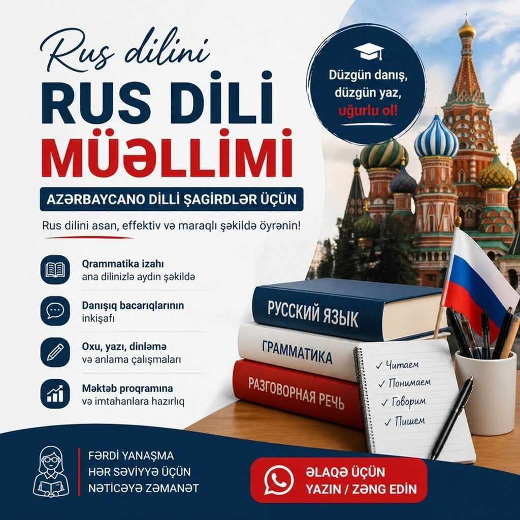 Rus dili repetitoru və imtahanlara hazırlıq