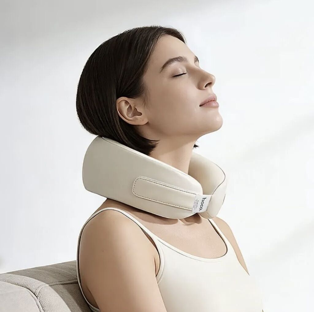 Hoco HP53 Neck Massager — умная массажная подушка-воротник для шеи: фото 1