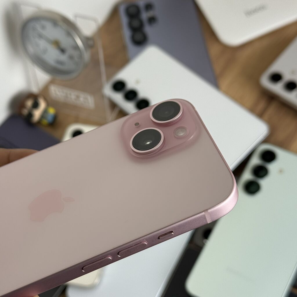 IPhone 15, Б/у, 512 ГБ, Розовый, Защитное стекло, Чехол, Кабель, 93 %: фото 7