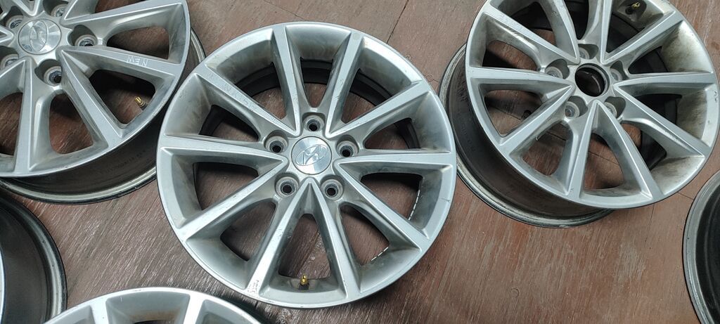 Литые Диски R 16 Hyundai, Комплект, отверстий - 5, Б/у: фото 4