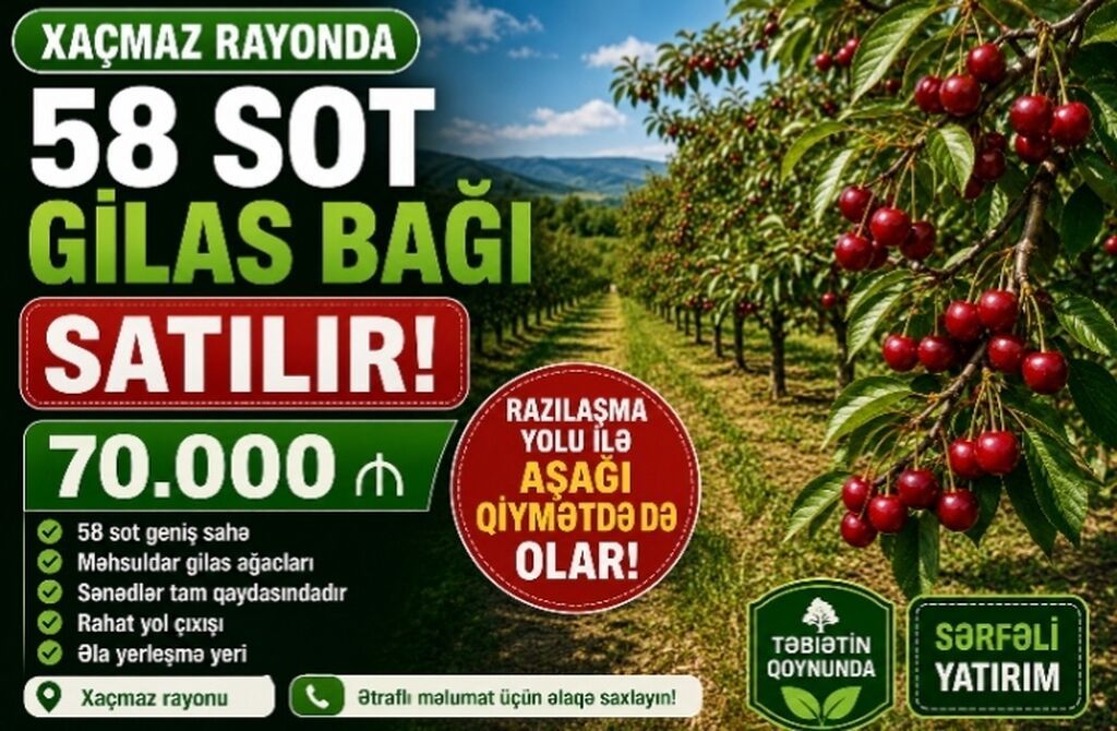 58 sot, Kənd təsərrüfatı