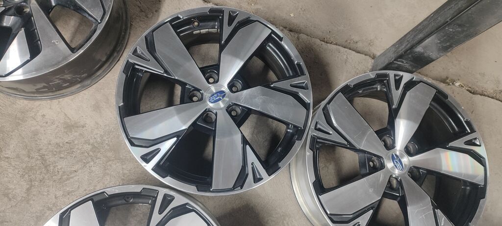 Литые Диски R 18 Subaru, Комплект, отверстий - 5, Б/у: фото 6