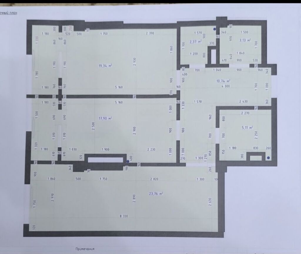 2 комнаты, 83 м², Технопарк Элитка, 11 этаж, ПСО (под самоотделку): фото 3