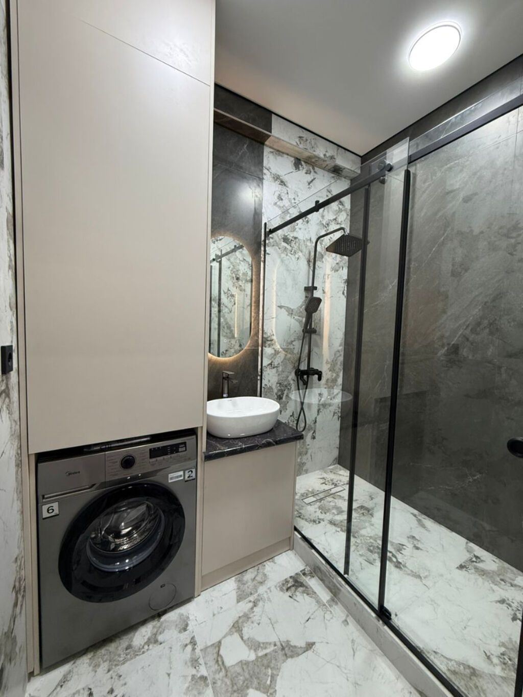 3 комнаты, 84 м², Асанбай мкр Элитка, 8 этаж, Дизайнерский ремонт: фото 8