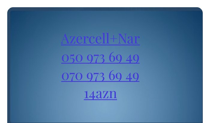 SİM-kartlar: Azercell Nar 0509736949
Yeni Nomre
Unvan Xirdalan seheri
- lalafo.az Bakı şəhərində Azercell Nar 0509736949
Yeni Nomre
Unvan Xirdalan seheri