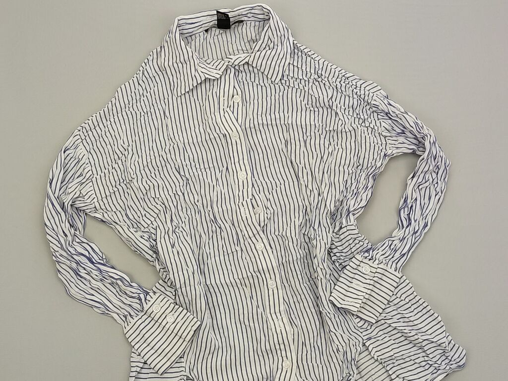 Koszule i bluzki: Koszula Forever 21, M (EU 38), stan - Idealny, wzór - Linia, kolor - Biały — 1