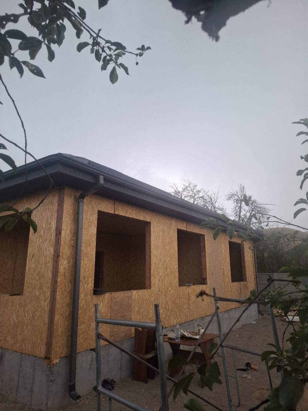 Каркасный дом из СИП/OSB-панелей, одноэтажный - Коробка дома на: фото 3