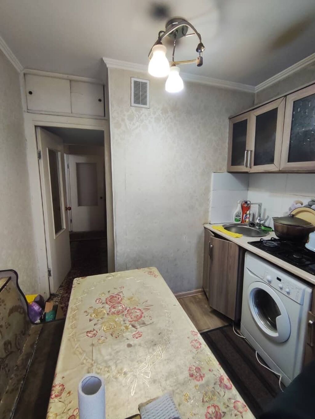 3 комнаты, 58 м², Центральная мечеть 104 серия, 1 этаж, Косметический ремонт: фото 6