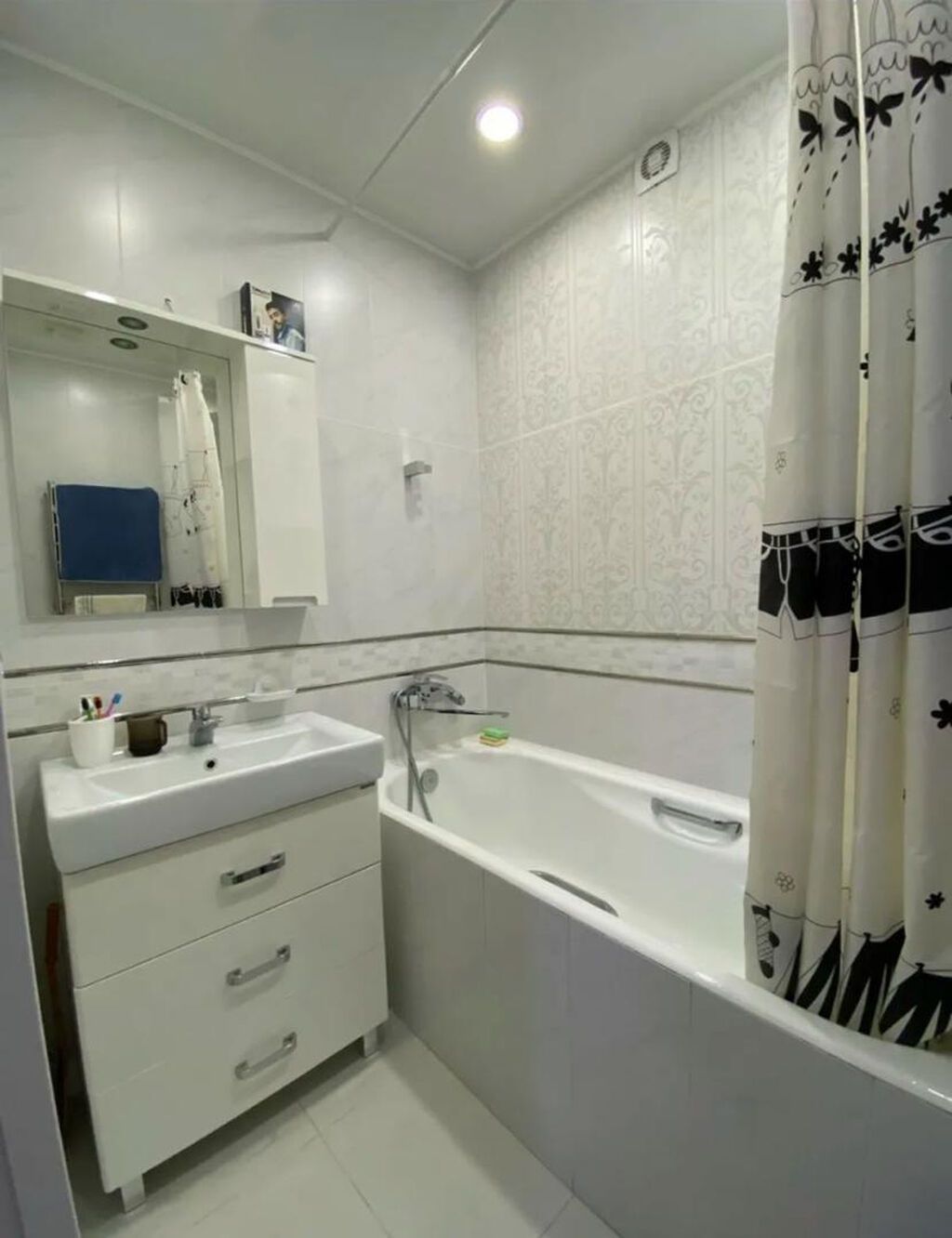 3 комнаты, 97 м², Кок-Жар мкр Элитка, 3 этаж, Свежий ремонт: фото 3