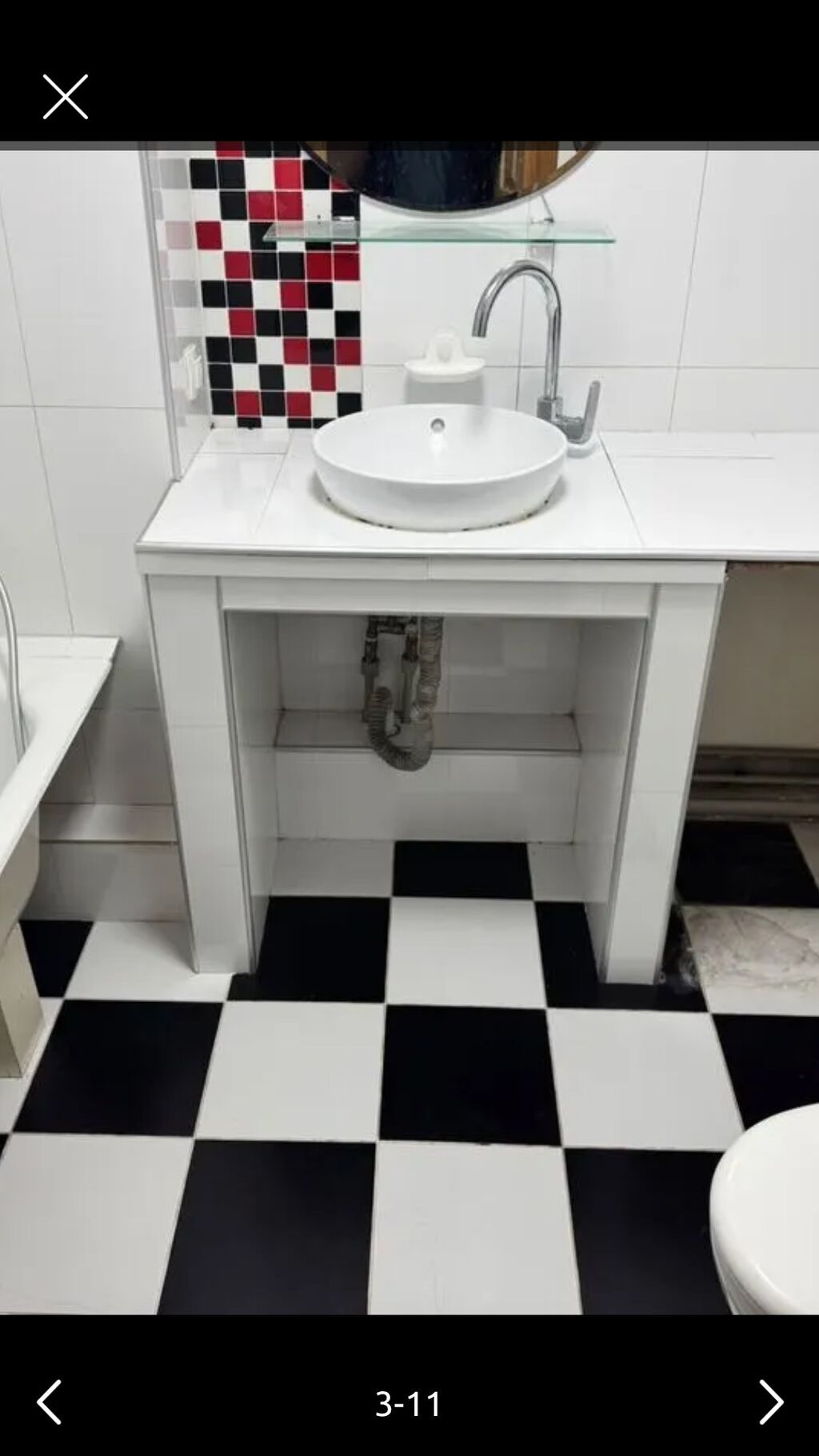 3 комнаты, 58 м², Центральная мечеть 104 серия, 4 этаж, Косметический ремонт: фото 8
