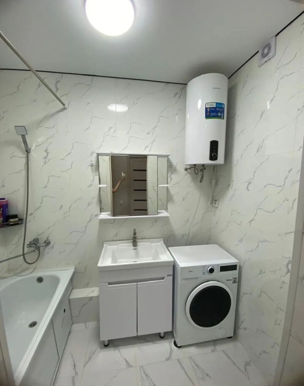 2 комнаты, 66 м², Ала-Арча ТРЦ Элитка, 6 этаж, Евроремонт: фото 8