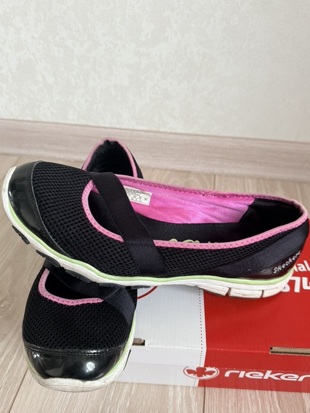 Лоферы, 40, Skechers, Б/у, цвет - Черный, Самовывоз: фото 2