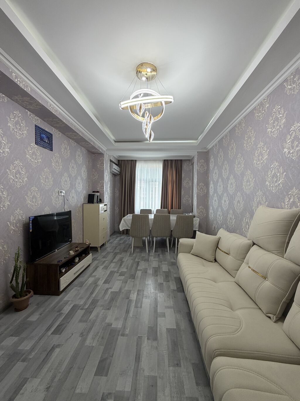 2 otaqlı, 56 kv. m, Yeni təmirli