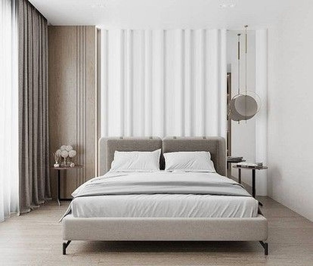 асимметрия в спальне. спальня в современном стиле. тренды спальни 2024. тренды спальни 2024. кровать концепт.