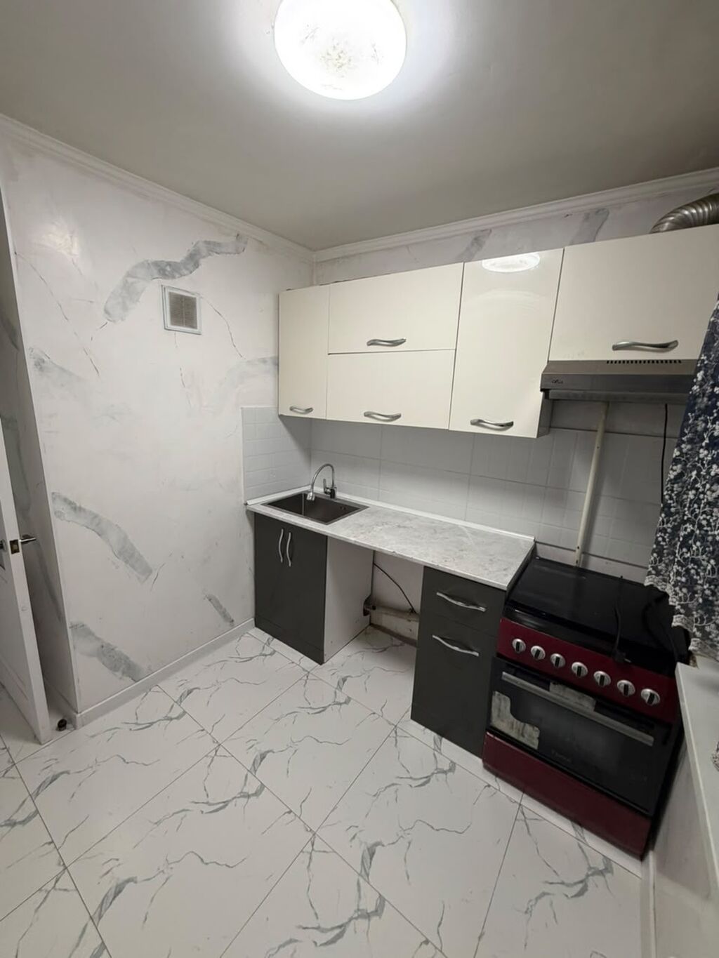 3 комнаты, 58 м², Курманжан-Датка мкр., 103 серия, 4 этаж, Евроремонт: фото 7