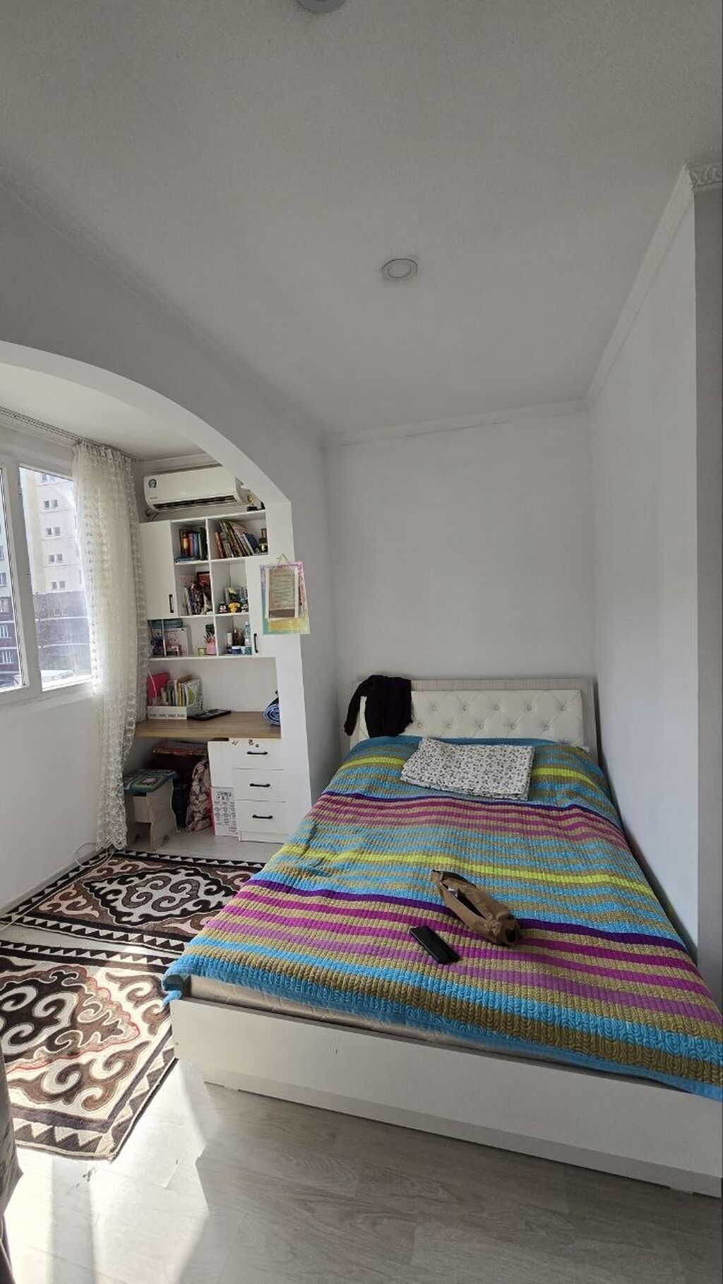 2 комнаты, 56 м², Кок-Жар ж/м 106 серия, 3 этаж, Евроремонт: фото 6