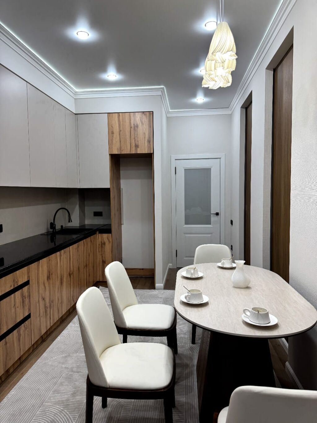 2 комнаты, 63 м², Асанбай мкр 13 этаж, Дизайнерский ремонт: фото 8