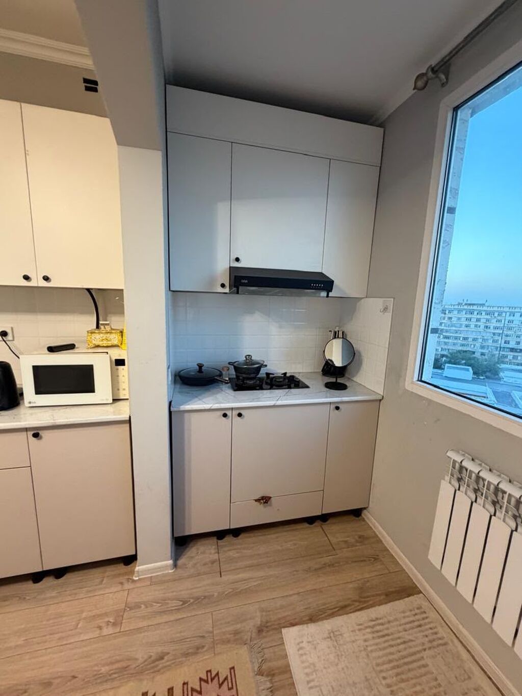 1 комната, 45 м², Восток-5 мкр 106 серия улучшенная, 9 этаж, Евроремонт: фото 6