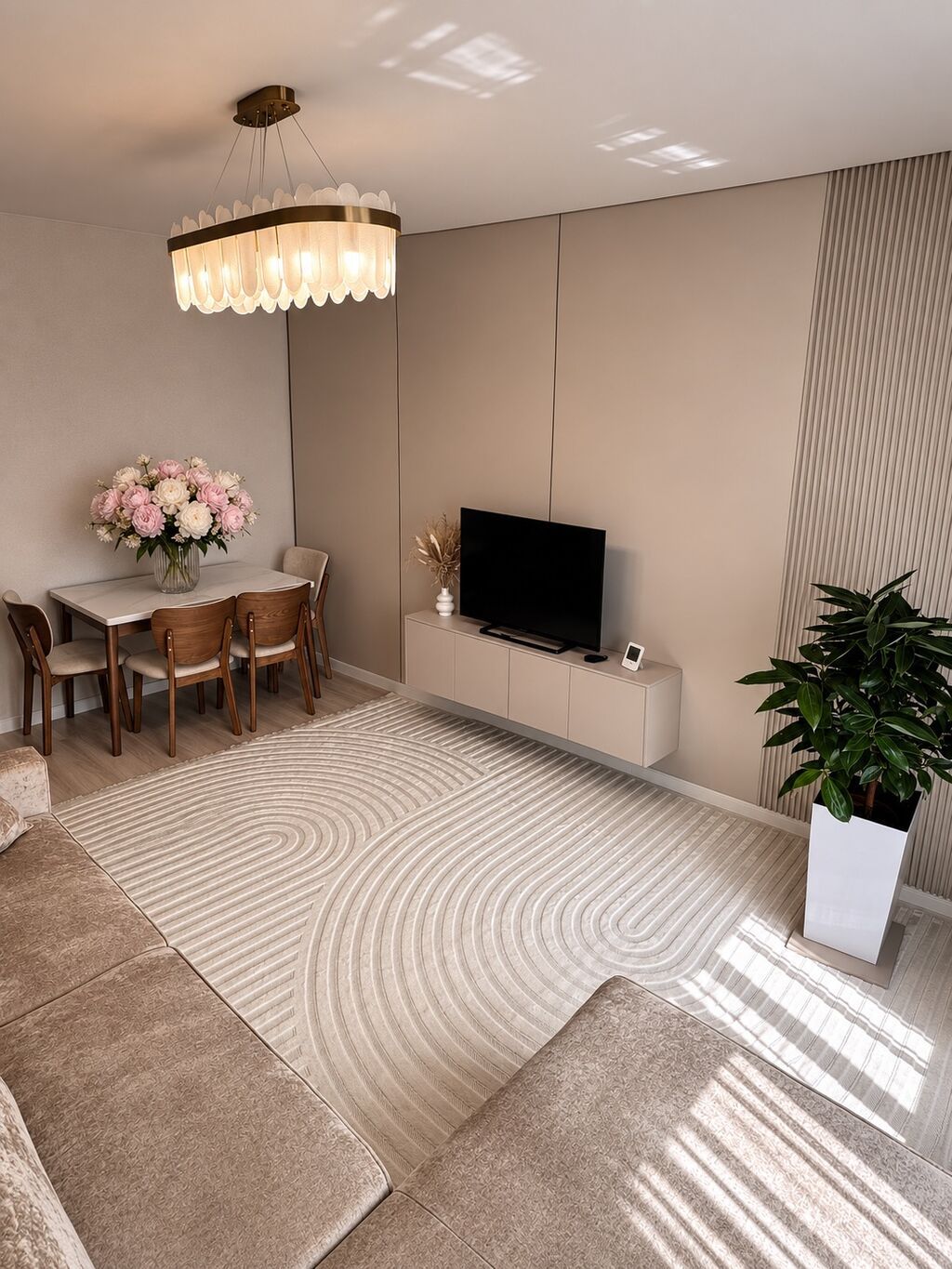 2 комнаты, 56 м², Дордой Плаза ТРЦ 105 серия, 8 этаж, Евроремонт: фото 3