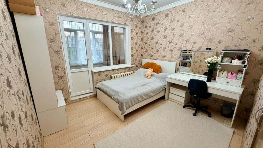 2 комнаты, 48 м², Дордой Плаза ТРЦ 105 серия, 5 этаж, Евроремонт: фото 4
