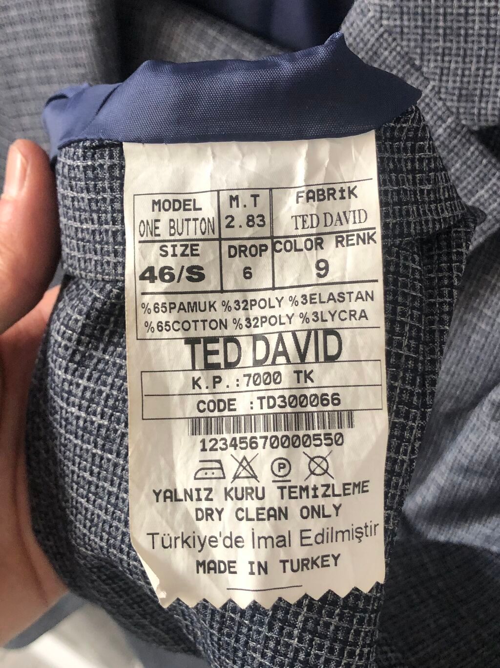 Продам мужской костюм TED DAVID, S: фото 4