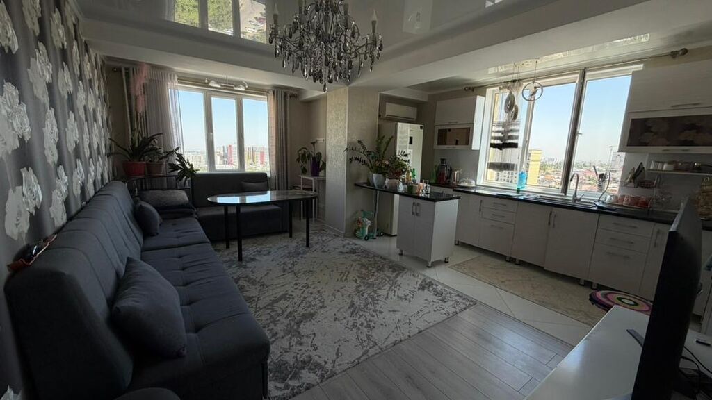 2 комнаты, 66 м², Кок-Жар мкр Элитка, 12 этаж, Дизайнерский ремонт: фото 8