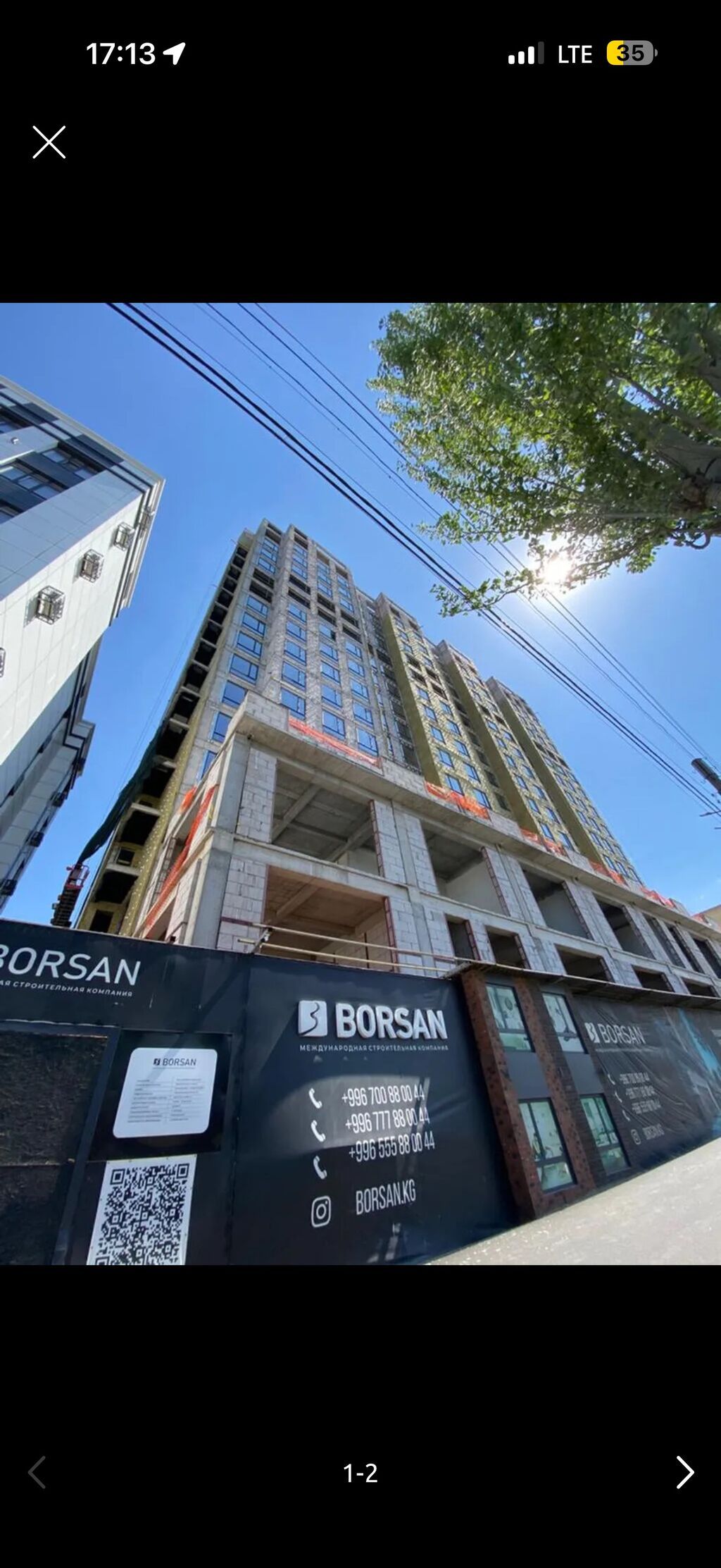 2 комнаты, 73 м², Таш-Рабат ТРЦ Элитка, 5 этаж, ПСО (под самоотделку): фото 6