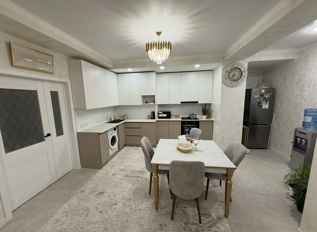 2 комнаты, 62 м², Аламедин-1 мкр Элитка, 9 этаж, Дизайнерский ремонт: фото 3