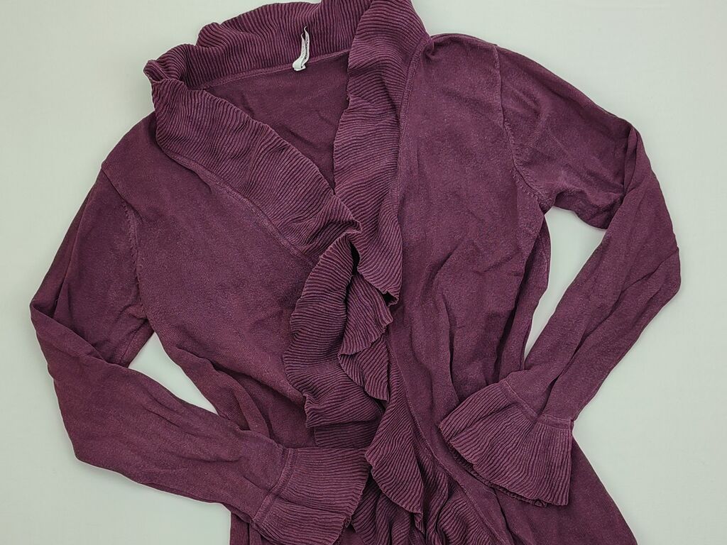 Swetry rozpinane: Sweter rozpinany XL (EU 42), stan - Dobry, wzór - Jednolity kolor, kolor - Purpurowy — 1