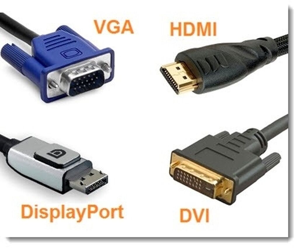 Подключение hdmi dvi dvi vga. DVI DISPLAYPORT кабель для монитора. VGA DVI HDMI. Монитор ВГА И дви. Разъемы мониторов ВГА HDMI.