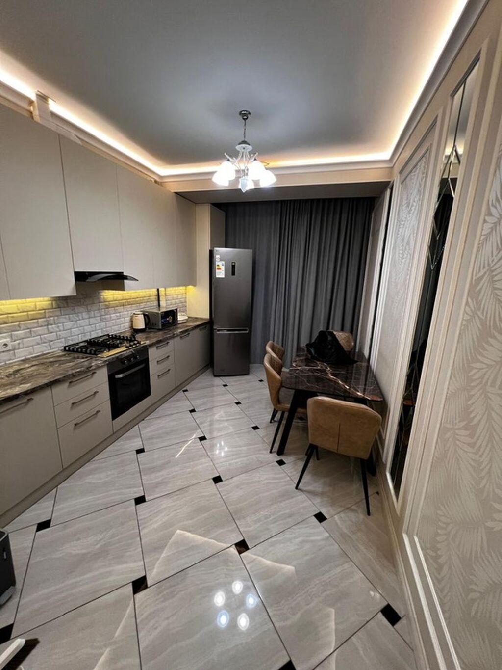 3 комнаты, 82 м², Бишкек Парк ТРЦ Элитка, 3 этаж, Дизайнерский ремонт: фото 5