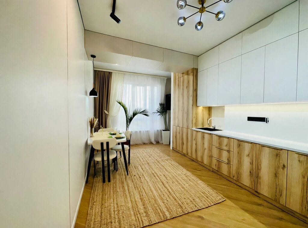 3 комнаты, 63 м², Аламедин-1 мкр Элитка, 12 этаж, Дизайнерский ремонт