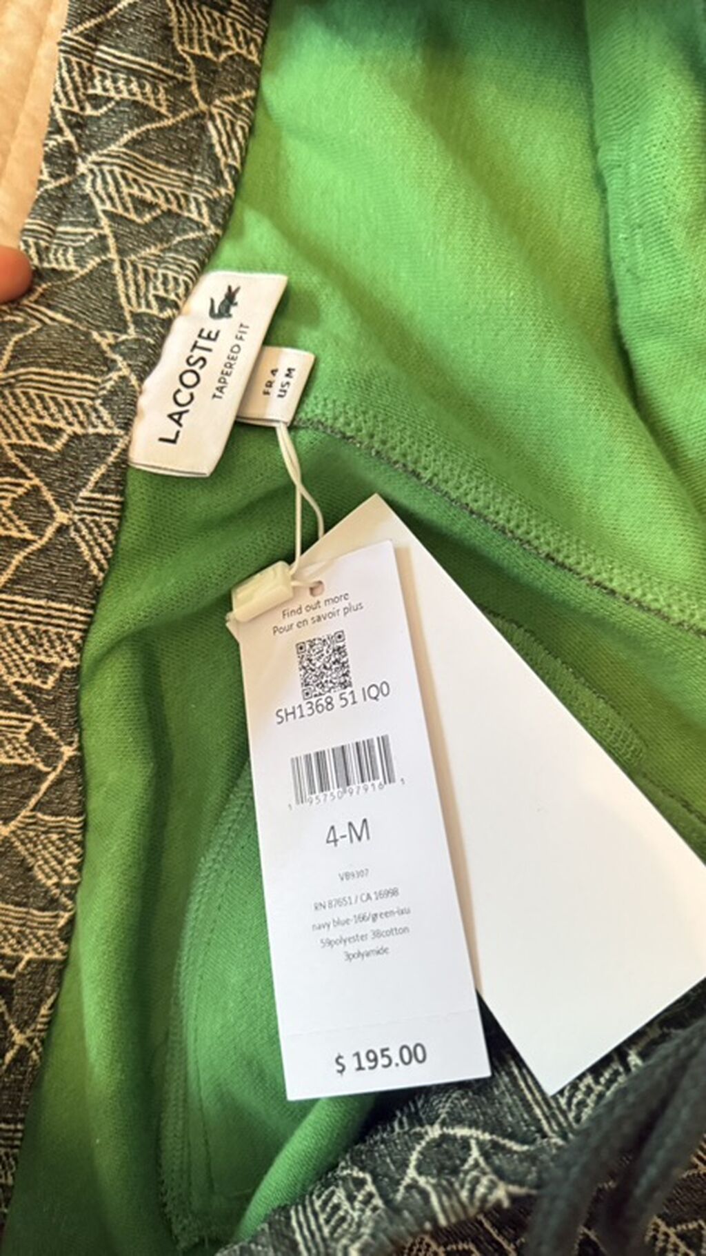 Мужские брюки, M, Lacoste, Новый: фото 2