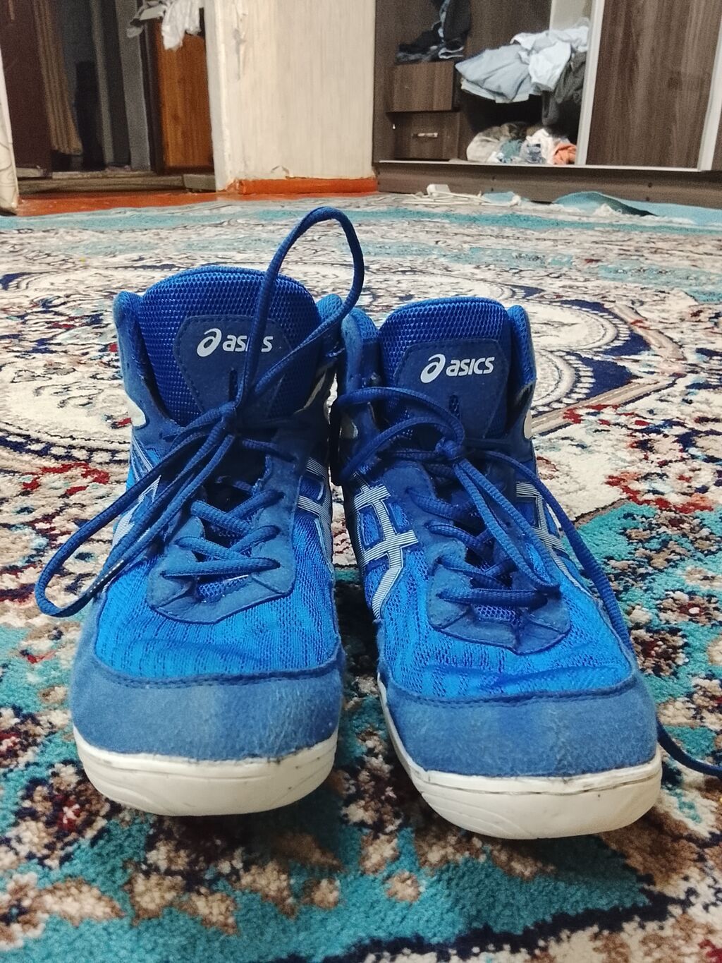 Кроссовки ASICS для зала/борьбы (wrestling shoes) - Высокая модель с — фото 4