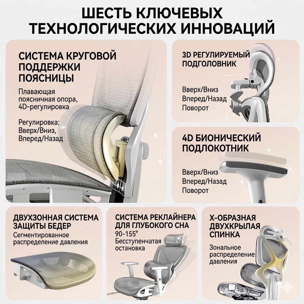 Игровое кресло, Новый, С колесиками, цвет - Белый, В рассрочку: фото 4