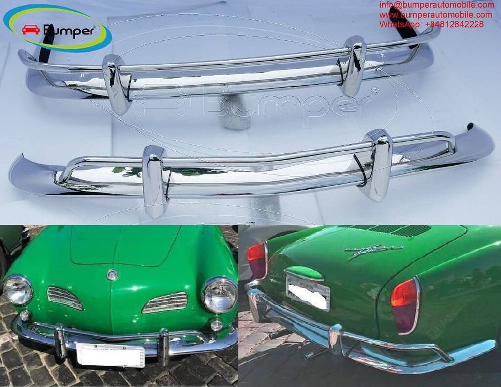 Volkswagen Karmann Ghia US type bumper (9) by stainless Negotiable | ad created 24 July 2022 22:49:39: Volkswagen Karmann Ghia US type bumper (9) by stainless steel (VW
