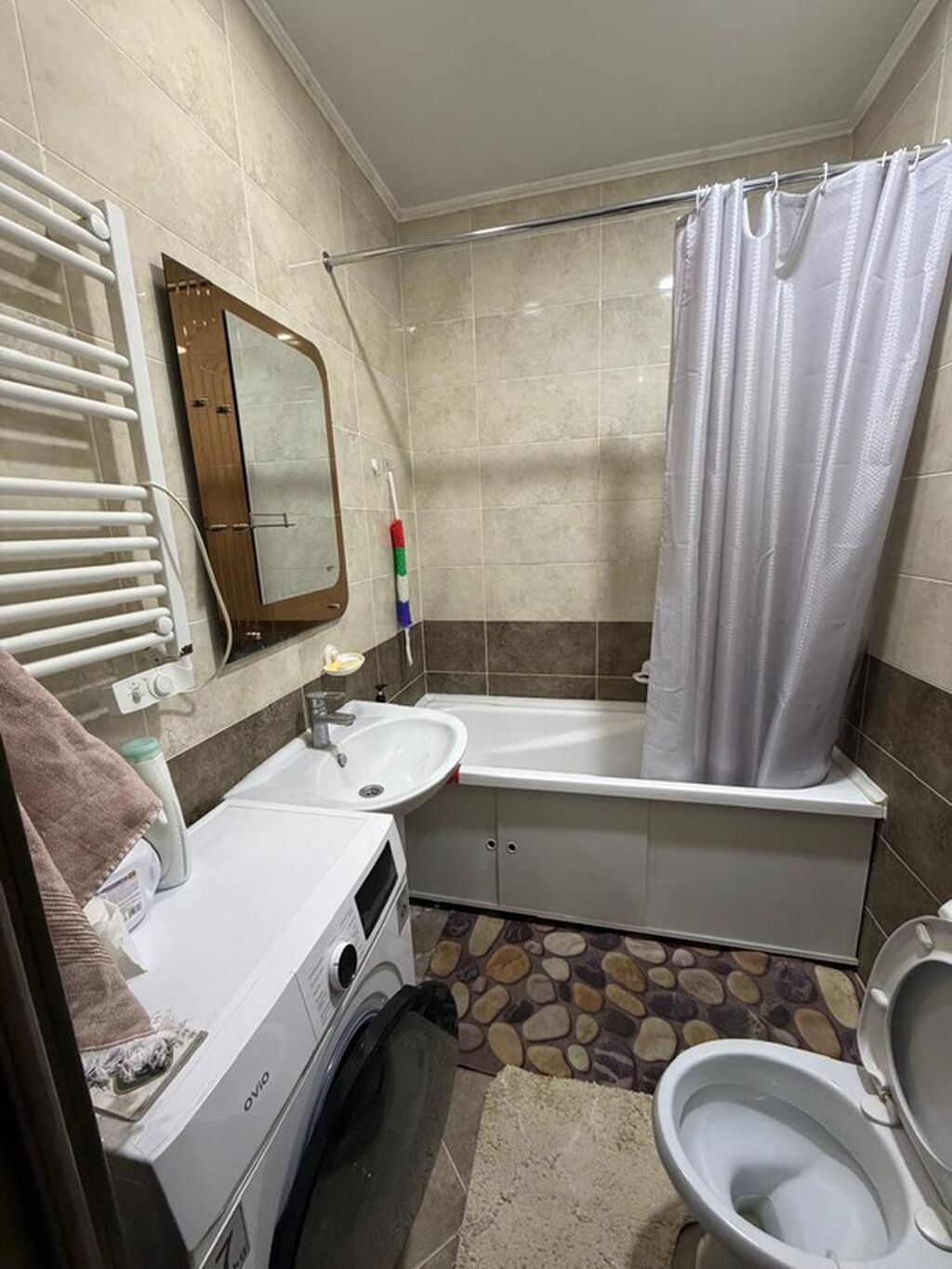 3 комнаты, Тунгуч мкр Собственник, Без животных, от 6 месяцев, С мебелью полностью: фото 5
