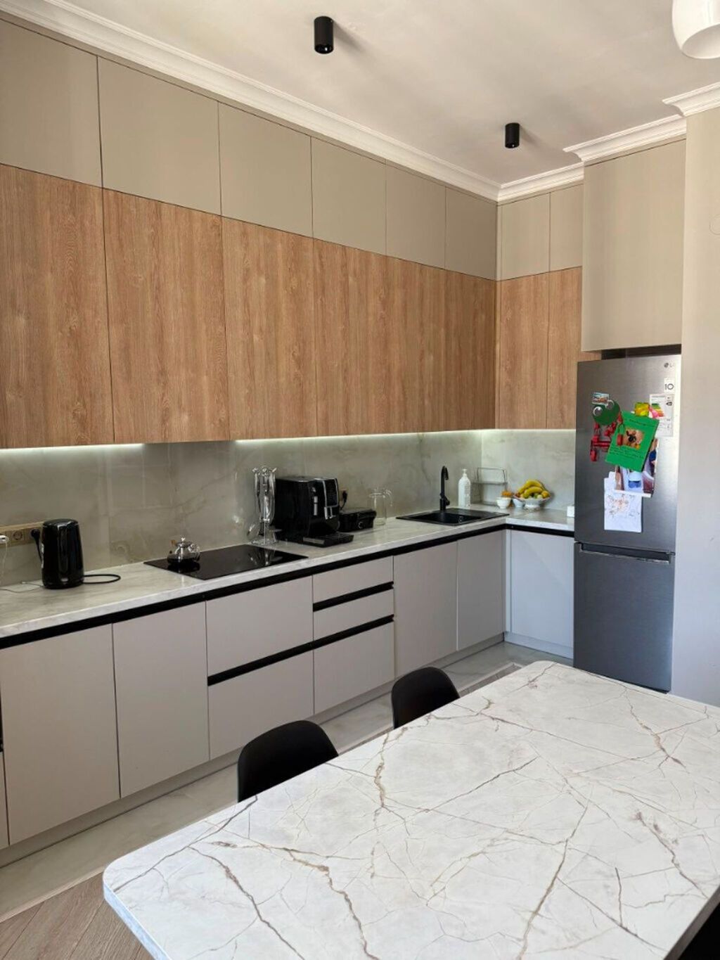 2 комнаты, 92 м², Асанбай мкр Элитка, 9 этаж, Дизайнерский ремонт: фото 3
