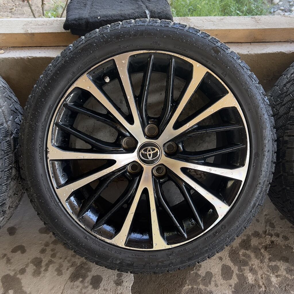 Колеса в сборе 235 / 45 / R 18, Зима, Б/у, Комплект, Легковые, Литые, отверстий - 5: фото 3