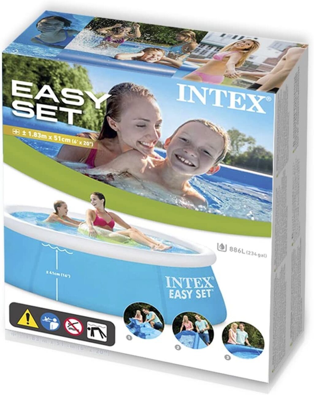 Бассейн интекс 6. 28101 Интекс. Intex easy Set 28101/54402 183х51см. Intex 51x183. Бассейн Intex 183х51.