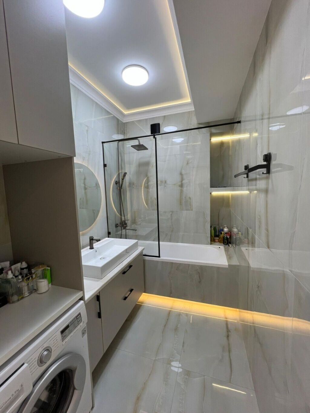 3 комнаты, 131 м², Асанбай мкр Элитка, 13 этаж, Дизайнерский ремонт: фото 4