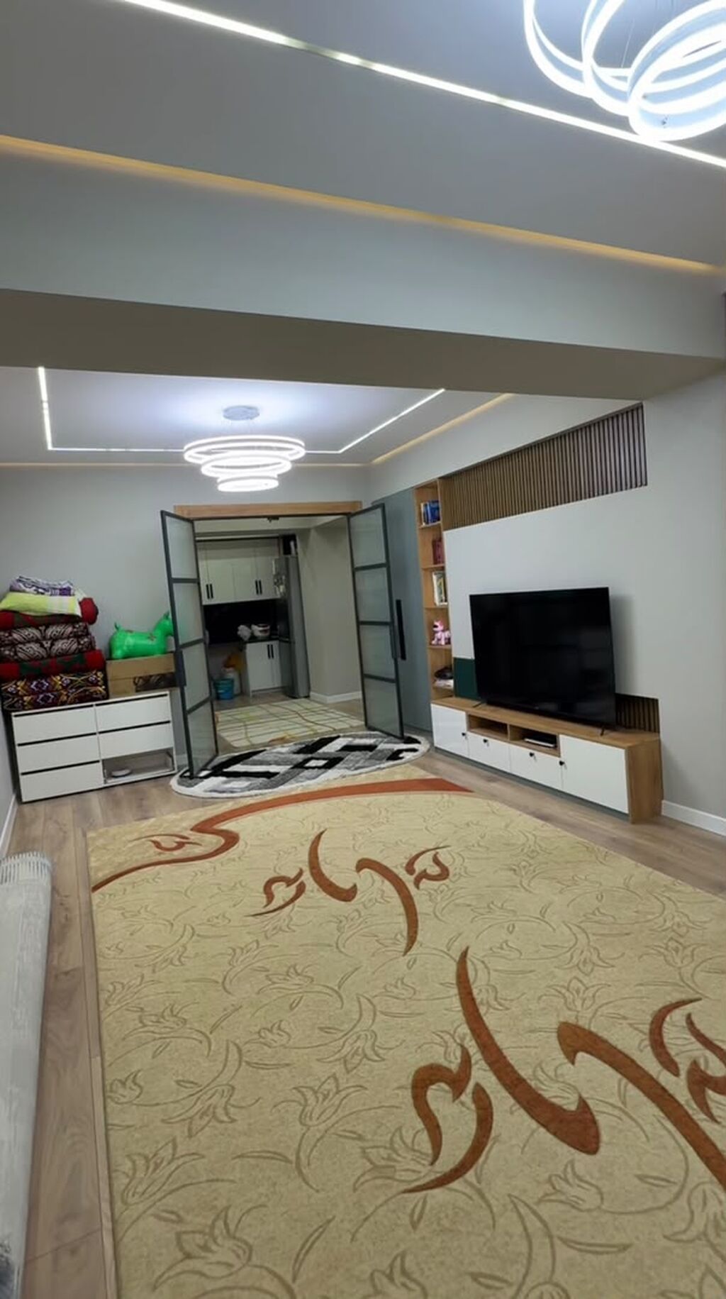 3 комнаты, 85 м², Таш-Рабат ТРЦ Элитка, 8 этаж, Дизайнерский ремонт: фото 2